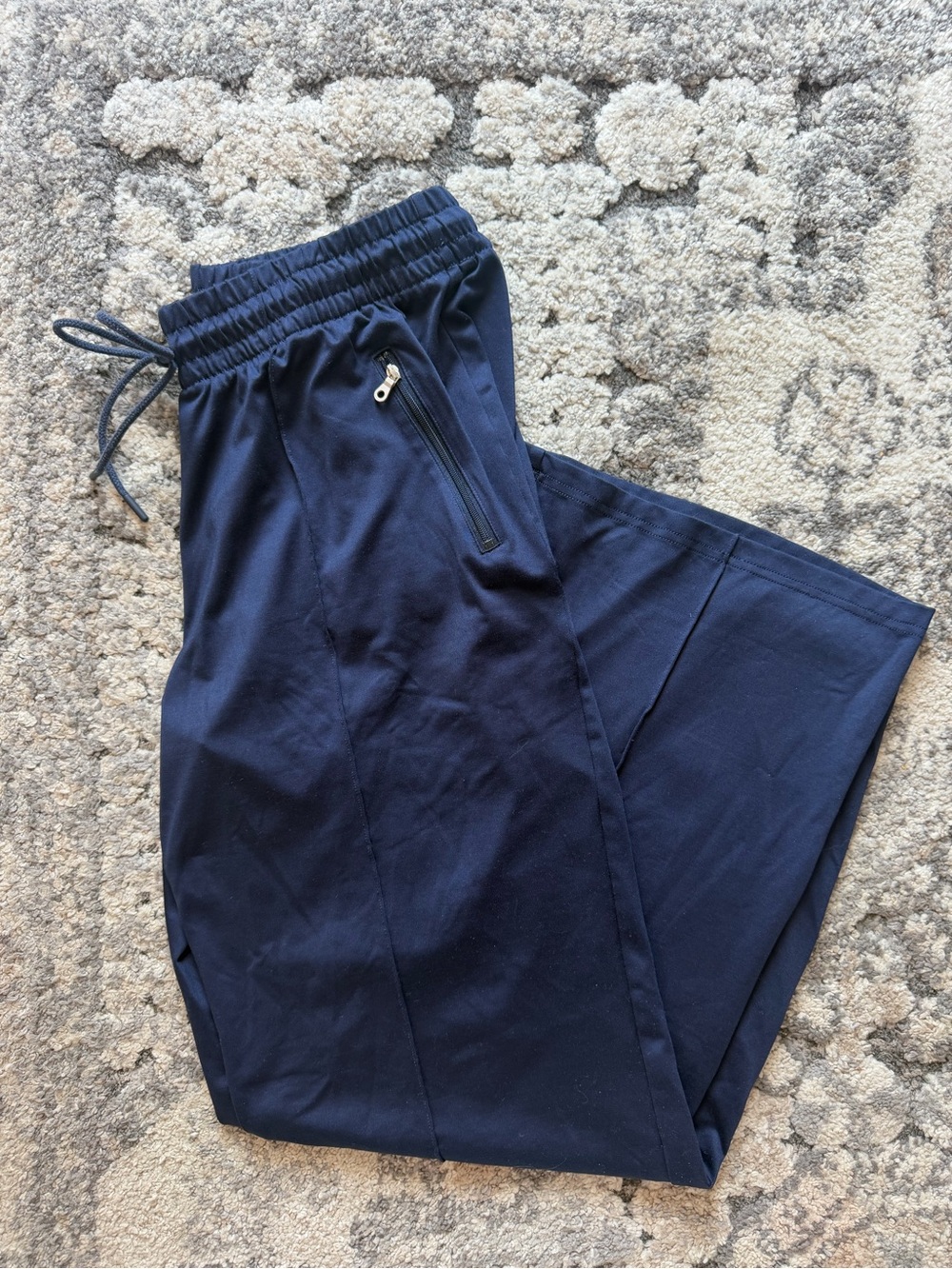 OFFLINE by aerie Navy Track Pant with Zipper Detail
